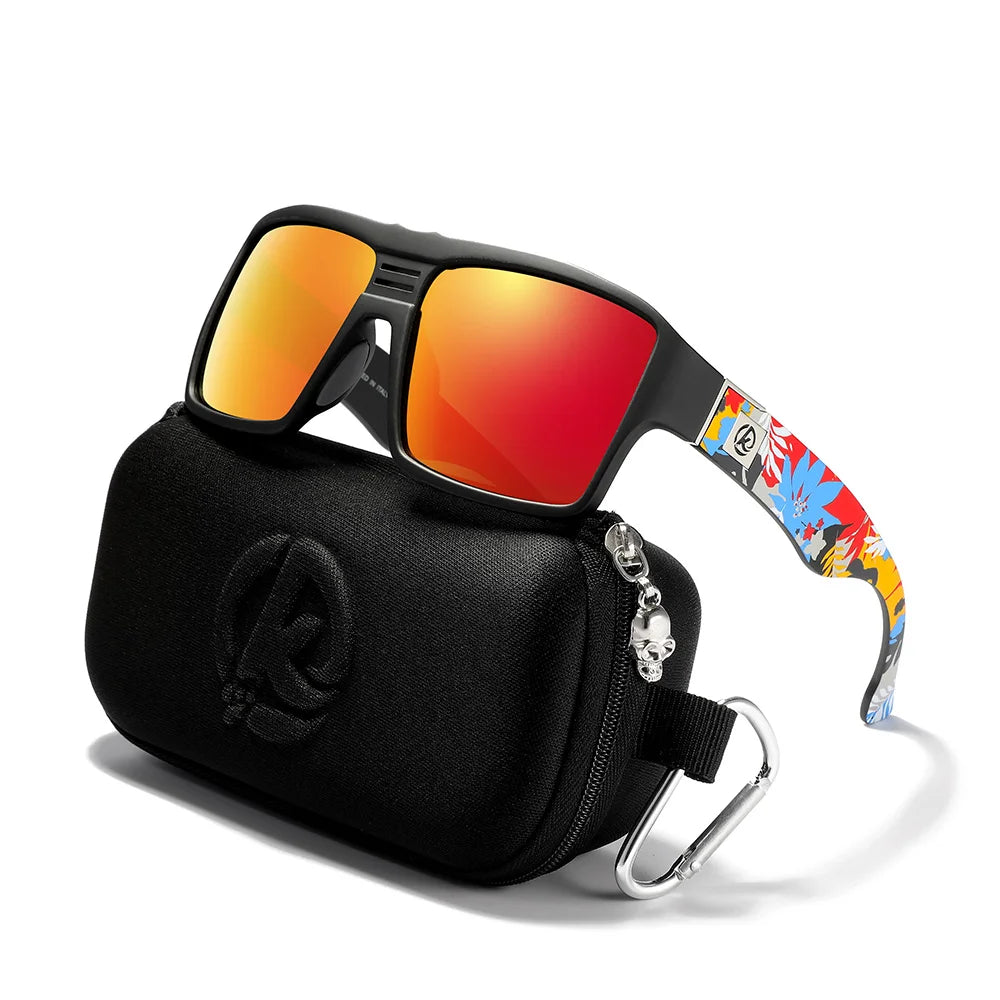 Sonnenbrille quadratisch polarisiert Keyhole-Brücke 6-Basis beschichtet Herren