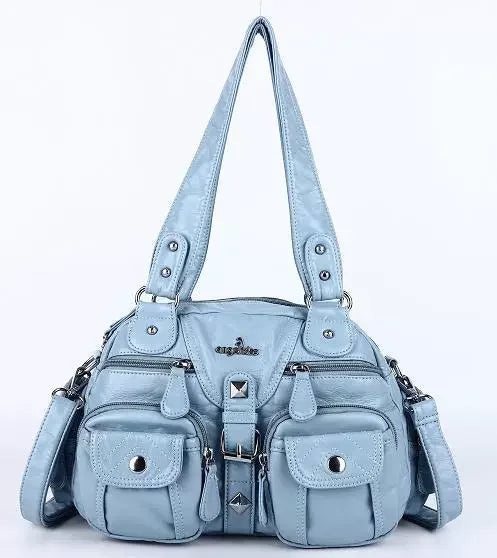 Damen-Handtasche Vintage Satchel Top-Handle aus PU-Leder Mit Innenfach und Ideale Geschenkidee