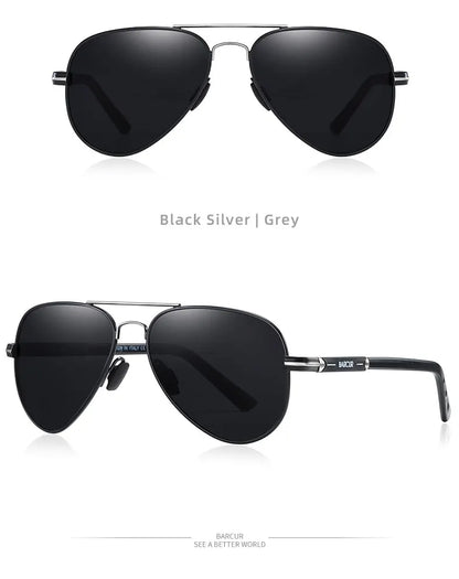 Sonnenbrille Pilot polarisiert UV400 Fahren Angeln Herren