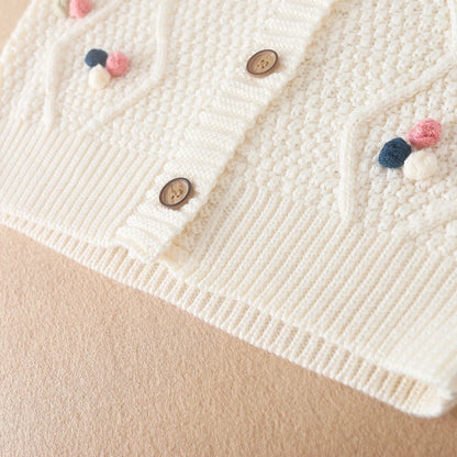 Baby Mädchen Stricken Pullover Kinder Strickjacken Oansatz Frühling Herbst Pullover Strickjacken Mantel Kinder Nette Kleidung