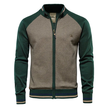 Männer Strickjacke aus hochwertiger Baumwolle im Casual-Stil für den Winter