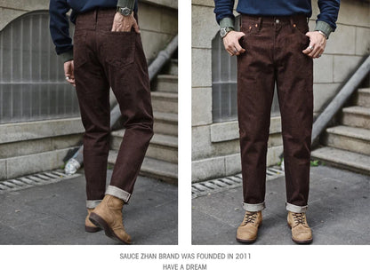 Herren Jeans aus Selvedge-Denim im Vintage-Stil mit Tapered Fit
