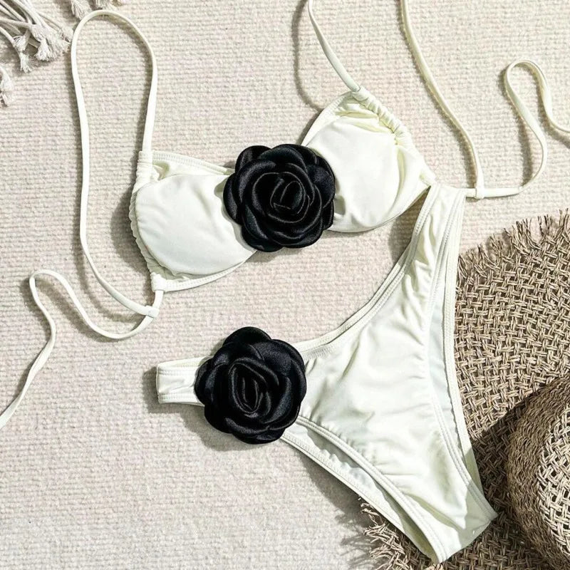Dreiteiliges Damen-Bikini-Set im brasilianischen Stil – ideal für Strand und Pool