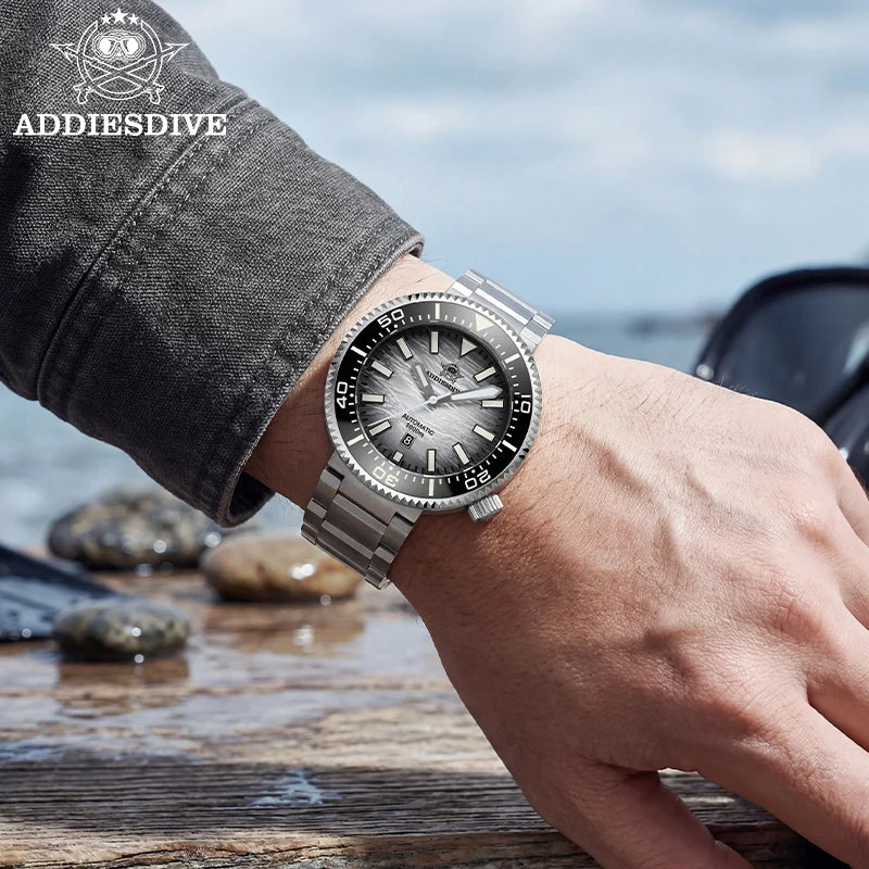 Herren Profi-Taucheruhr Automatik Saphirglas 3D-Zifferblatt 1000m Ultra Leuchtzeiger