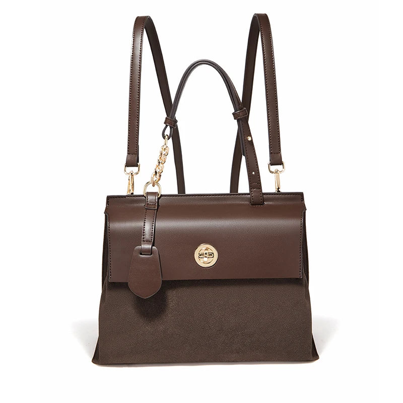 Damen Handtasche aus PU Leder im Minimalis Retro-Stil