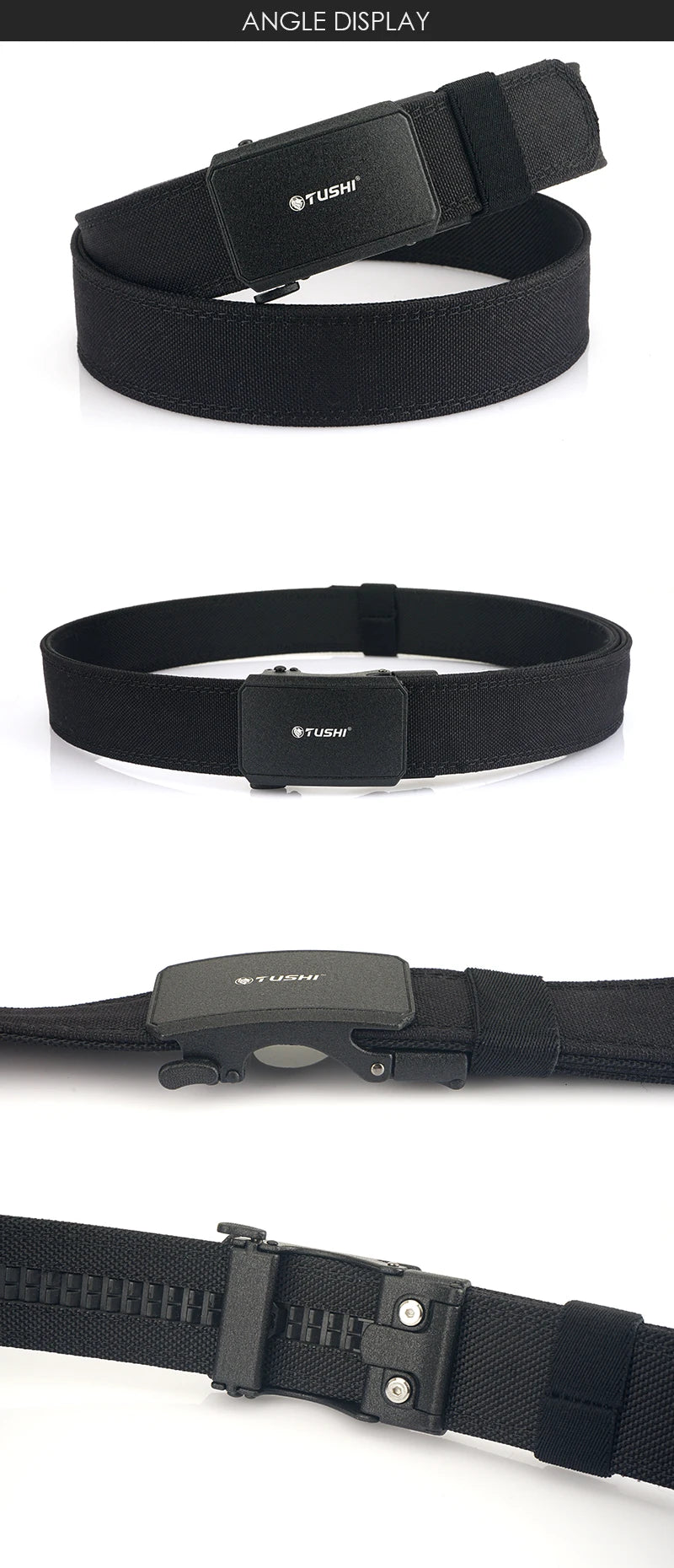 Herren-Taktischer Gürtel aus robustem 1100D-Nylon mit matte Metall-Schnalle für Alltag und Outdoor