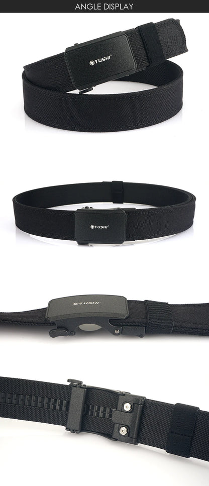 Herren-Taktischer Gürtel aus robustem 1100D-Nylon mit matte Metall-Schnalle für Alltag und Outdoor