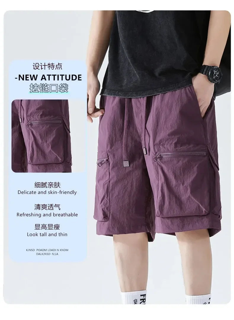 Herren-Laufshorts mit Handytasche und Reißverschlusstasche – ideal für Marathon und Sport.