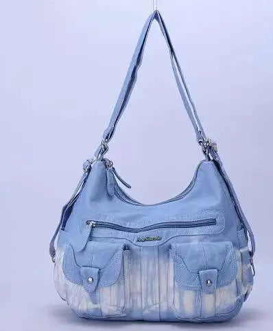 Damen-Schultertasche Aus Weichem PU-Lederimitat Mit Innenfach Und Reißverschluss Alltag Und Shopping