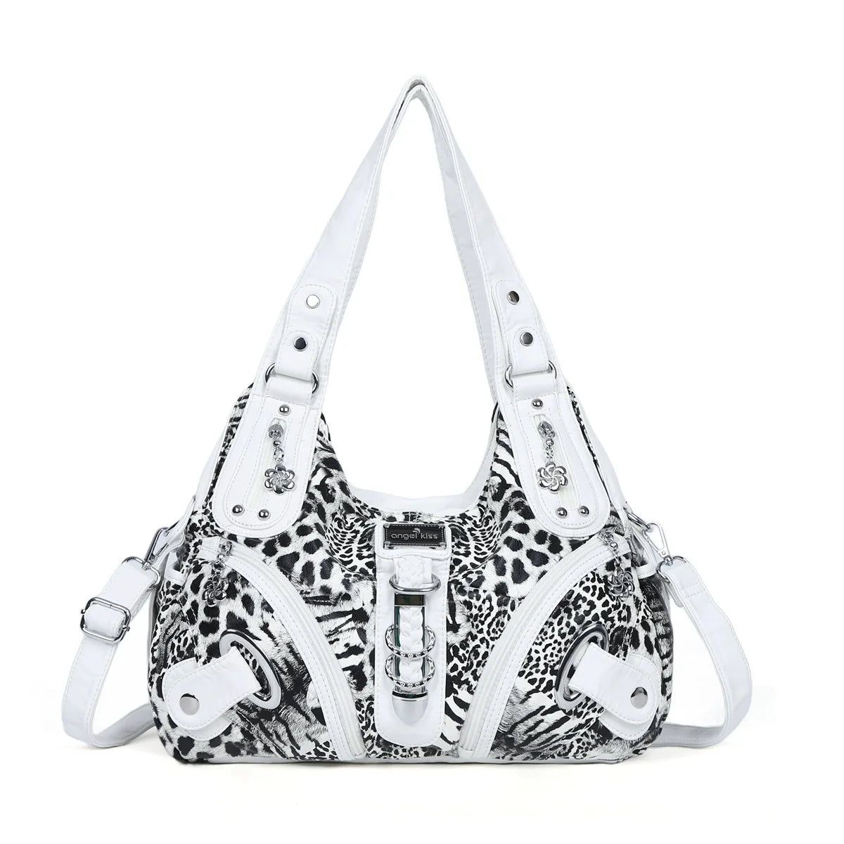 Damen-Handtasche Mit Leopardenmuster Und Obergriff Top-Handle Für Alltag Und Freizeit Stilvoll
