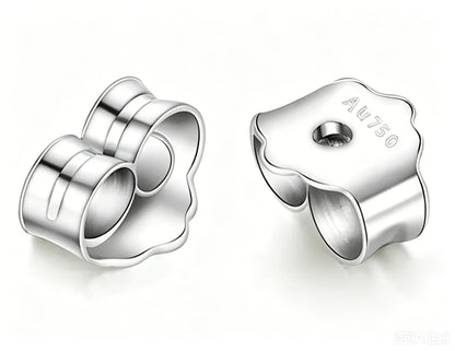 Damen-Ohrstecker aus 18K Gelbgold mit Moissanit Hochglanz Elegant für Hochzeit und Alltag