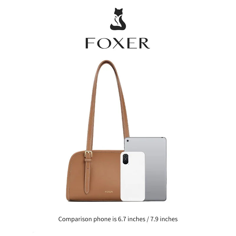 Damen Schultertasche aus PU-Leder im Baguette-Stil Casual