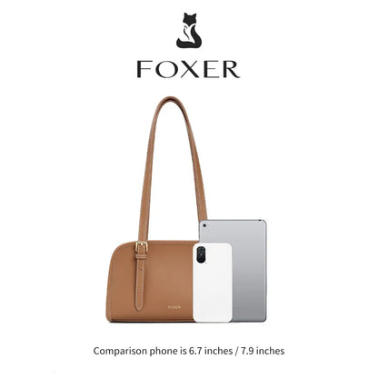 Damen Schultertasche aus PU-Leder im Baguette-Stil Casual