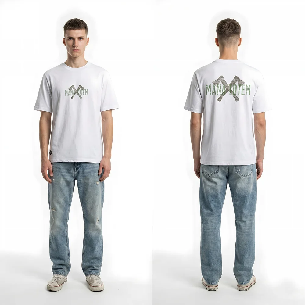 Premium Herren T-Shirt Aus 100% Baumwolle Mit AX Print
