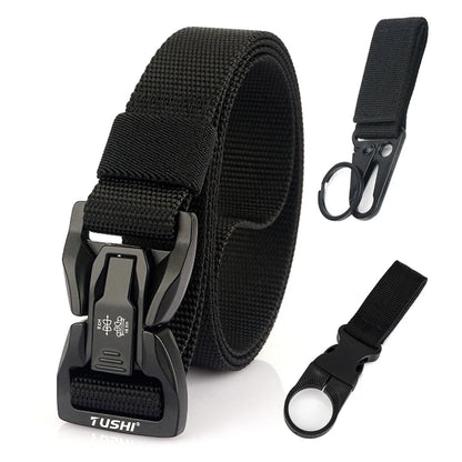 Herren-Taktischer Gürtel Aus Nylon Mit Metall-Schnellverschluss Für Alltag Und Outdoor Einsatz 2,5 Zentimeter Breite