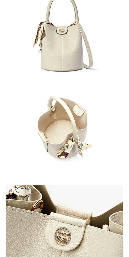 Damen Schultertasche aus PU-Leder mit Top-handle und Crossbody