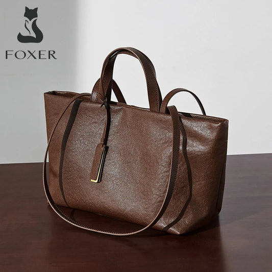 Damen Tote Bag aus Leder New Vintage