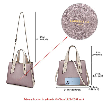 Damen Handtasche aus Split-Leder mit Crossbody Fashion Bags