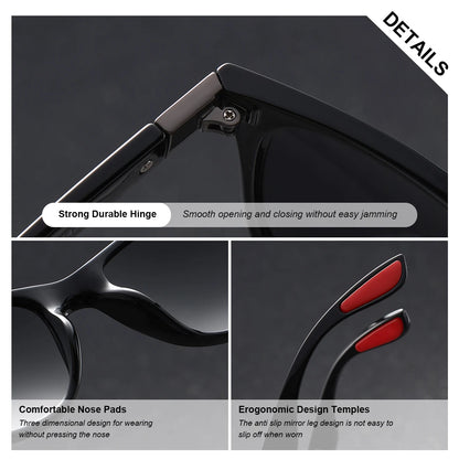 Sonnenbrille Sport oval polarisiert Farbverlauf UV400 matt Herren