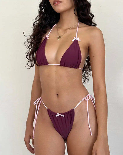 Sommerlicher Push-Up-Bikini im brasilianischen Stil – ideal für Strand und Pool