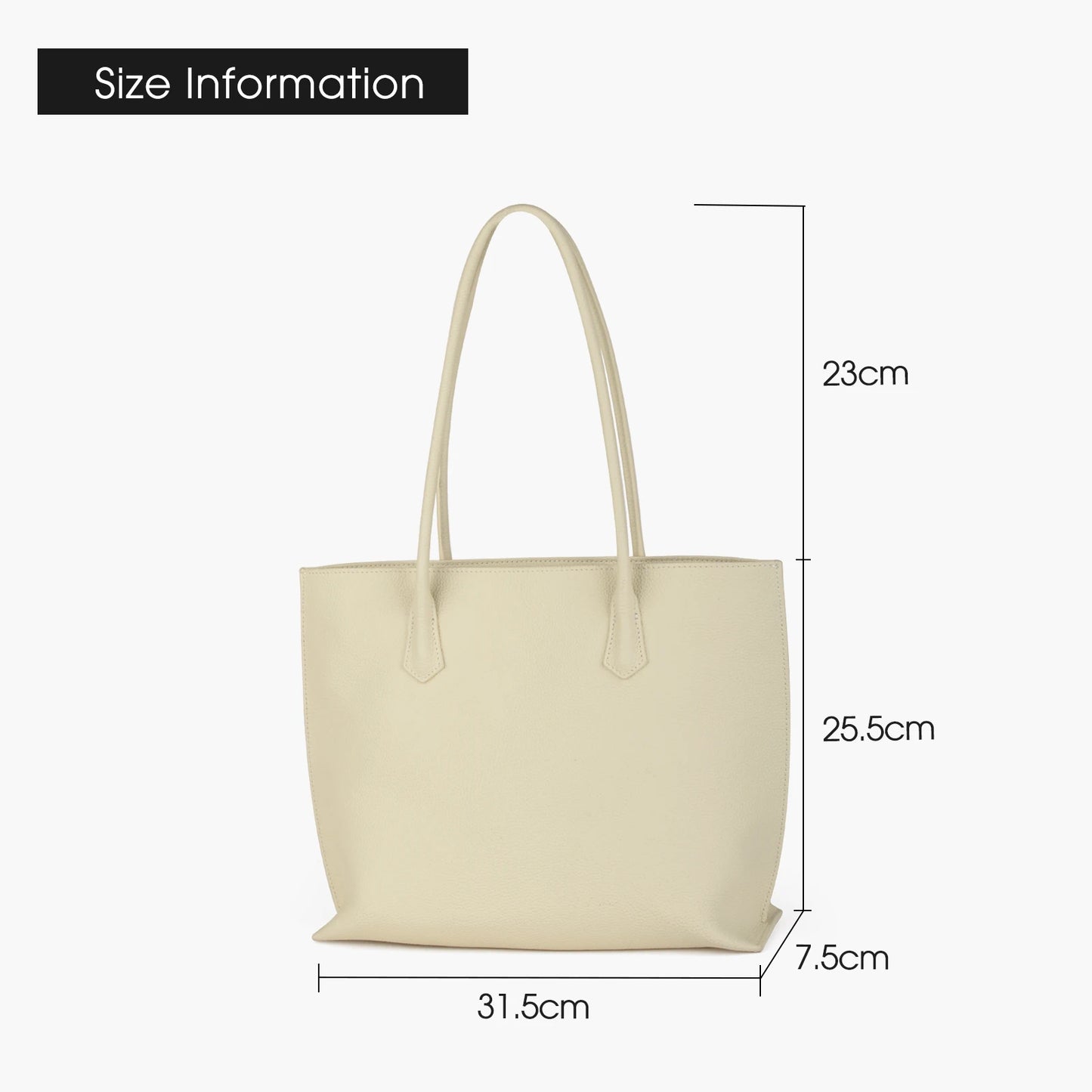 Große Tote Aus Vollleder | Elegante Damenhandtasche