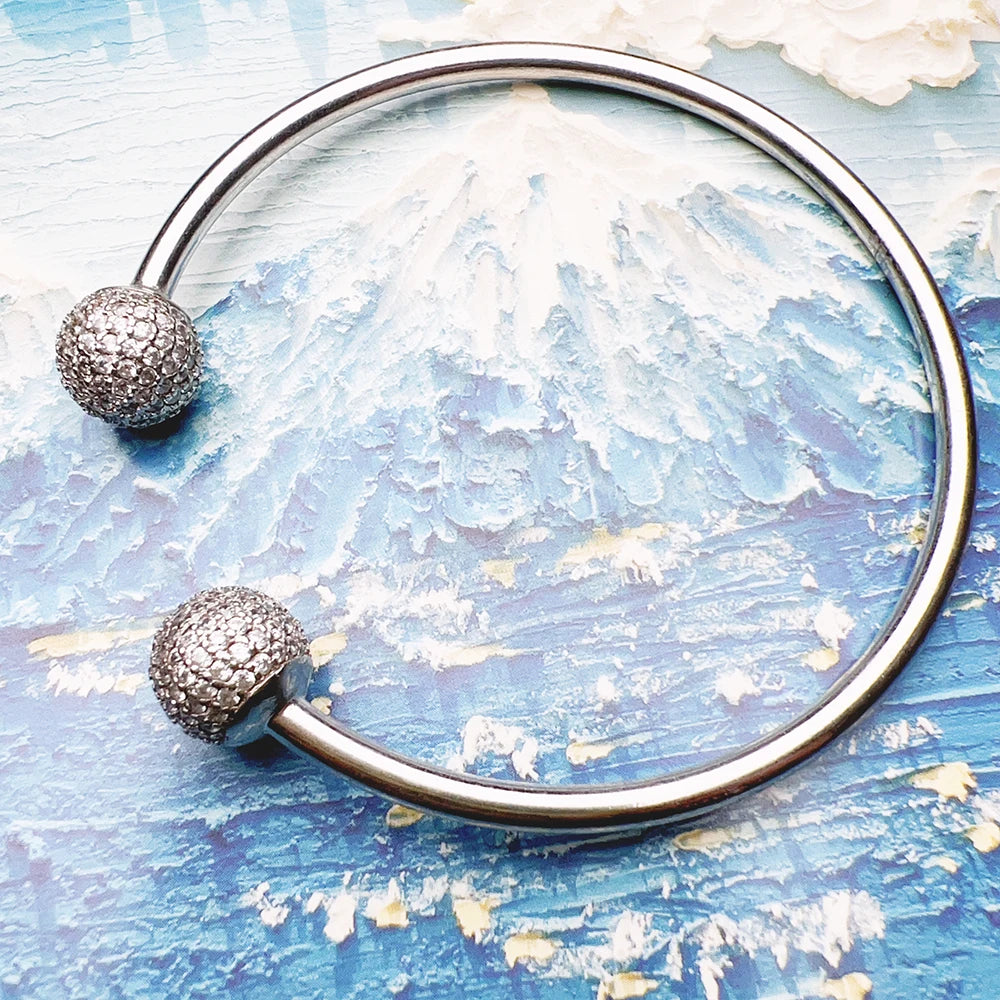 Damen-Armband Discokugel Glamour aus Sterlingsilber