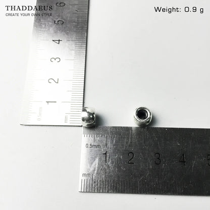 Damen-Charm-Anhänger Perlenstopper Karma trendig aus Sterlingsilber