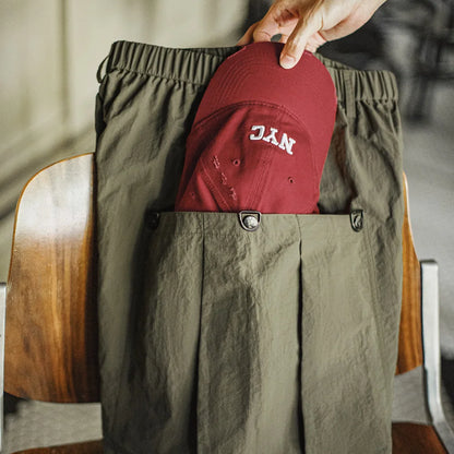 Herren Taschen-Shorts in Lässiger Grüner Farbe für den Sommer