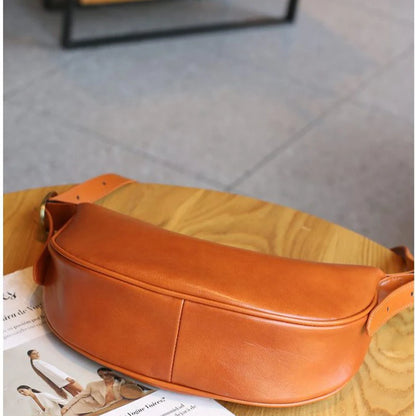 Damen Crossbody-Tasche Aus Pflanzlich Gegerbtem Leder | Vintage Stil