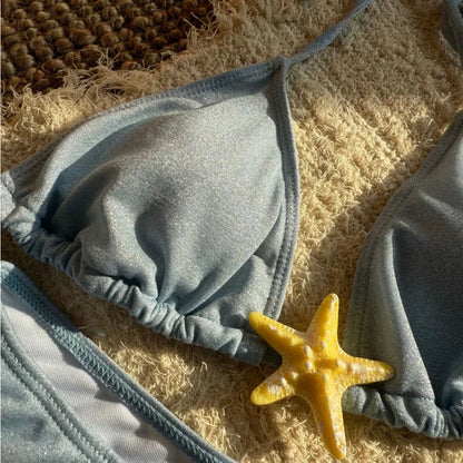 Dreiteiliges Damen-Bikini-Set im brasilianischen Stil – ideal für Strand und Pool