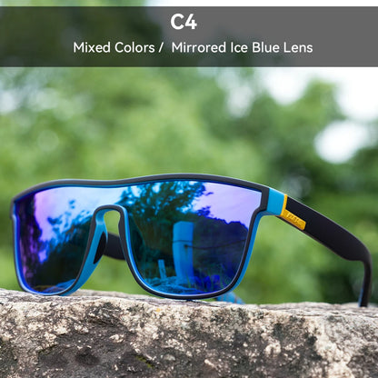 Sonnenbrille übergroß Einteiler polarisiert 153mm gebürstet Herren