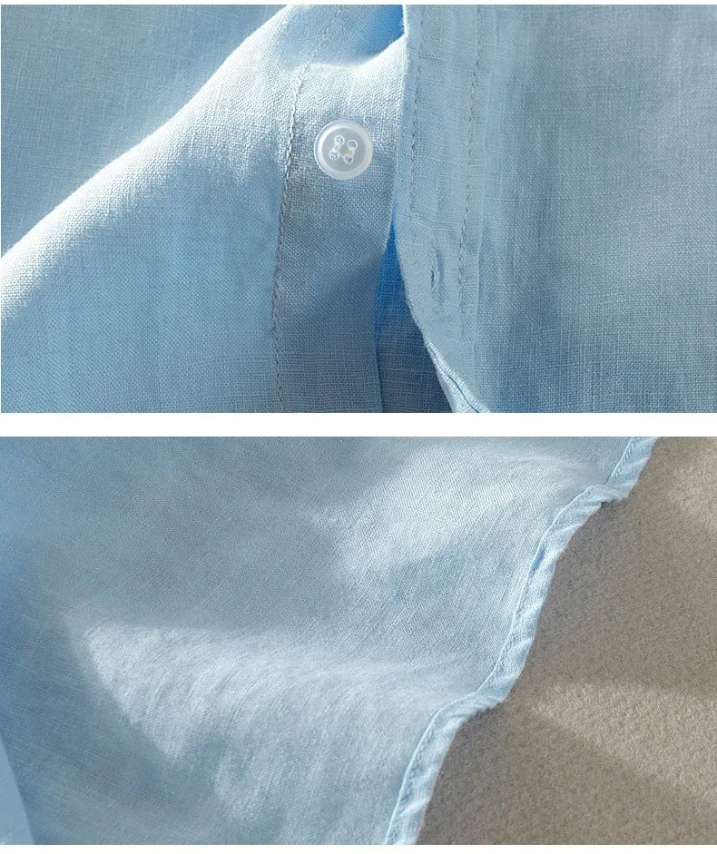 Elegantes Herrenhemd mit langem Ärmel und italienischem Design – knitterfrei und in schlichter Farbe