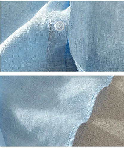 Elegantes Herrenhemd mit langem Ärmel und italienischem Design – knitterfrei und in schlichter Farbe
