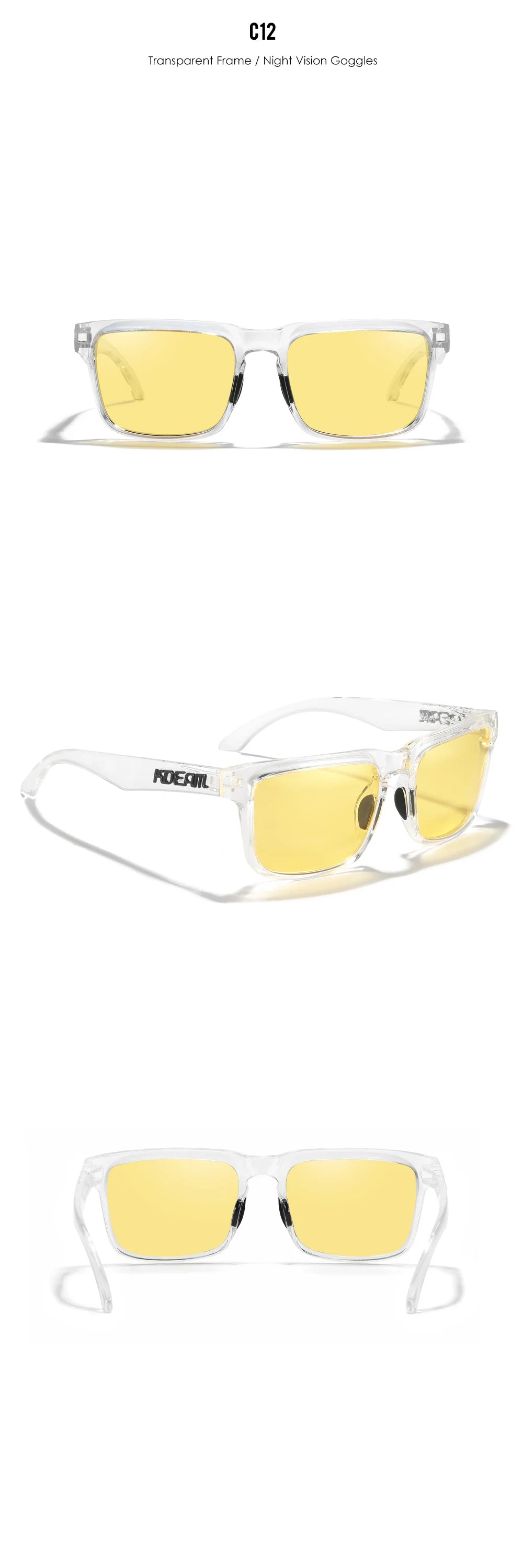 Sonnenbrille übergroß quadratisch polarisiert 64mm Angeln Herren