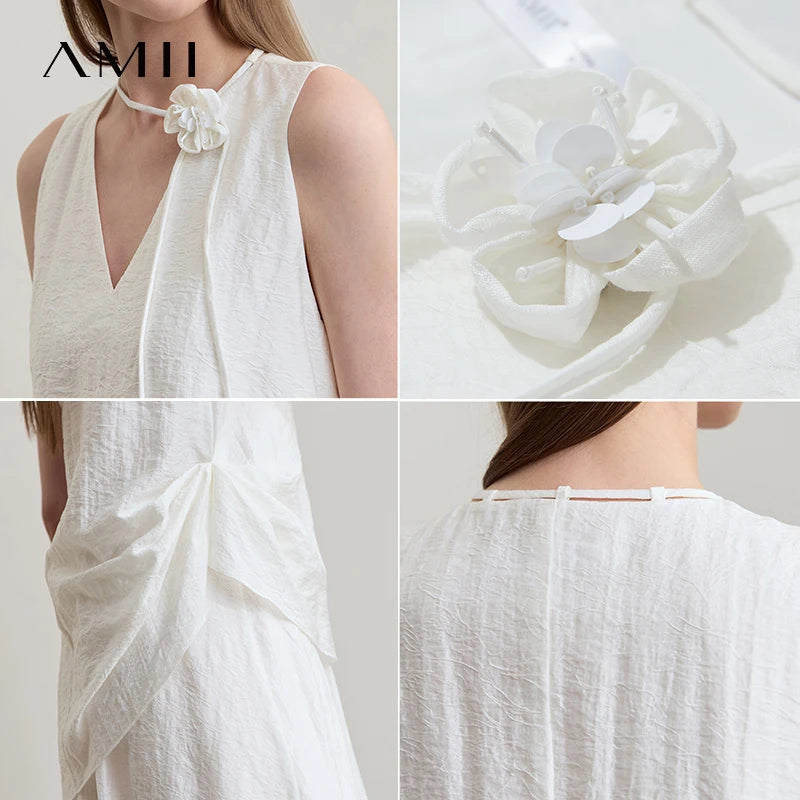 Zeitloses Bürokleid Damen Mit Stabilisiertem V-Ausschnitt Und A-Linie