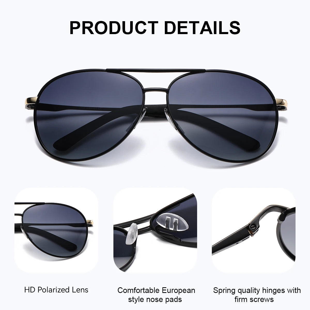 Damen-Sonnenbrille rosa oval Metall Farbverlauf blau polarisiert