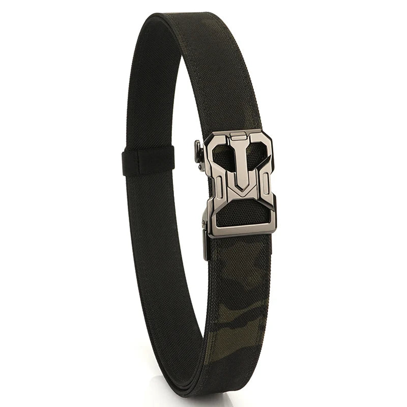 VATLY Rigid Hosen-Gürtel Herren Zinklegierung Automatik-Schnalle Tactical Jagd