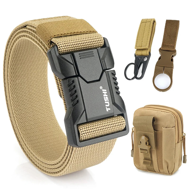 Unisex-Gürtel Outdoor Mit Aluminium-Schnalle Und Schnellverschluss Für Jeans Und Freizeit