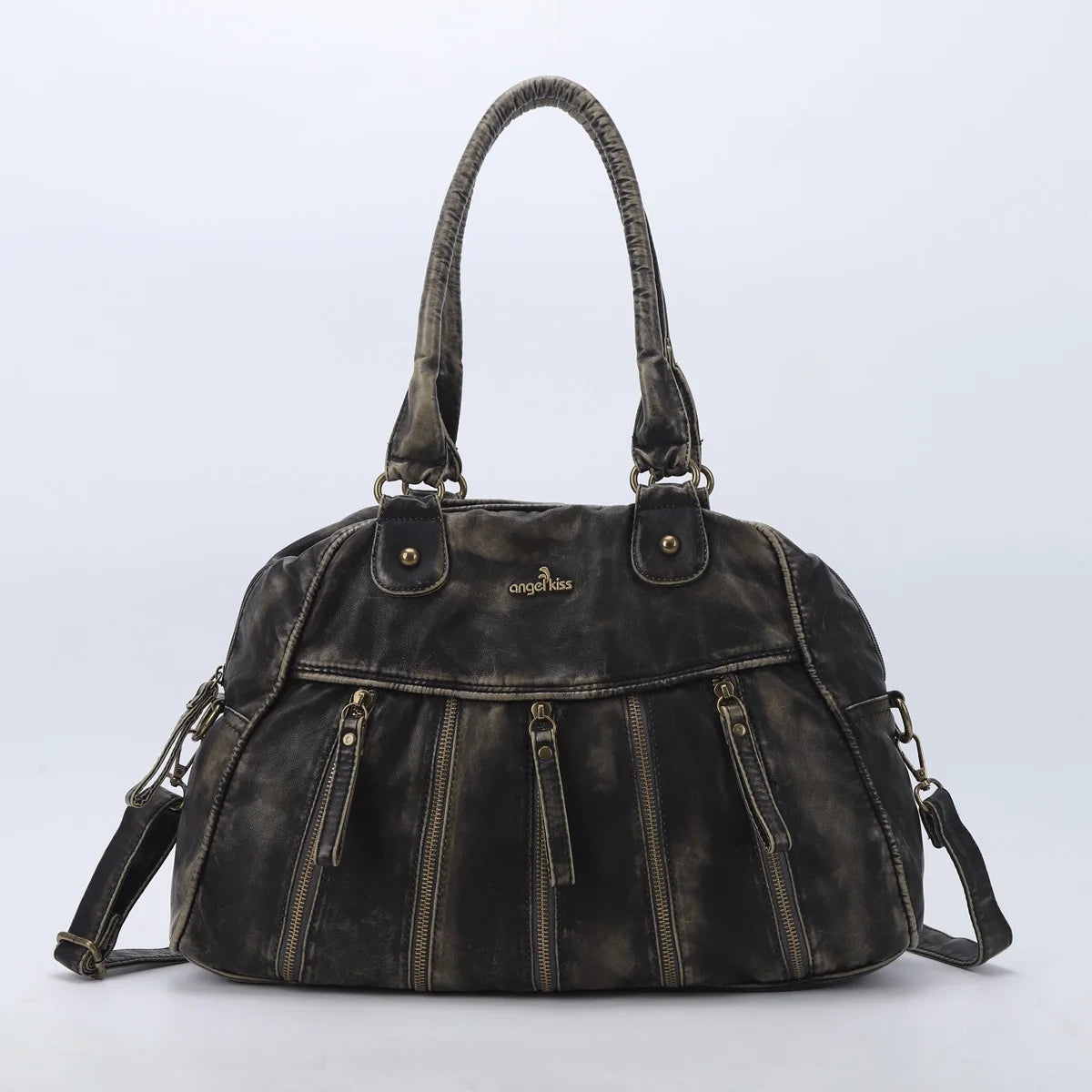 Damen-Handtasche Denim Mit Gepolstertem Tragegriff Und Viel Platz Für Alltag Und Reisen Mit Mehrfachfächern