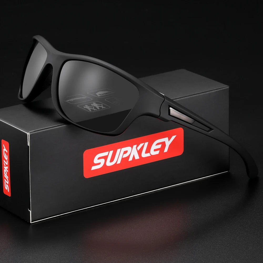 Sonnenbrille Sport oval polarisiert UV400 Spiegel Herren Damen