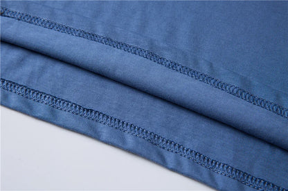 Herren T-Shirt aus 100 Prozent Baumwolle mit kurzem Patchwork-Design