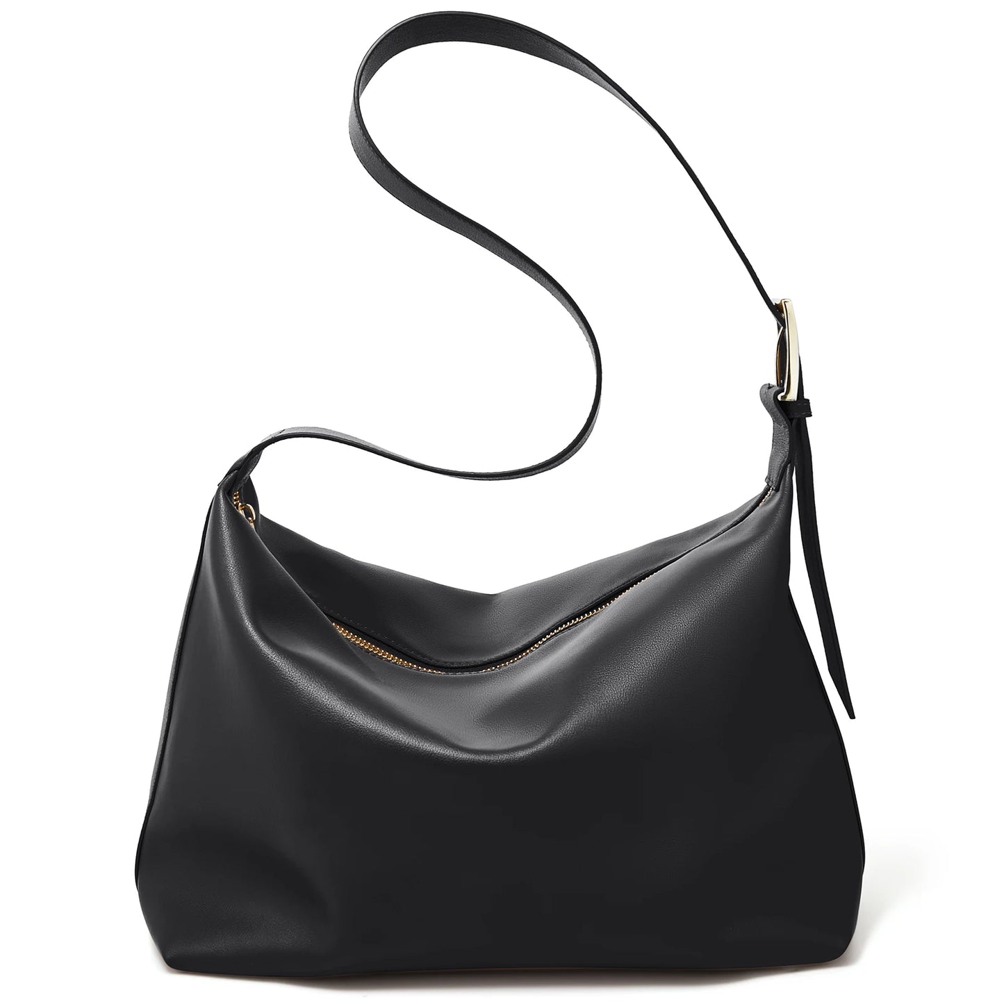 Damen Tote Tasche aus Split-Leder mit großem Fassungsvermögen Crossbody