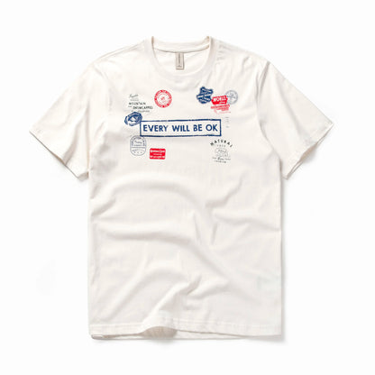 Herren T-Shirt mit Druck im Casual-Stil aus 100 Prozent Baumwolle