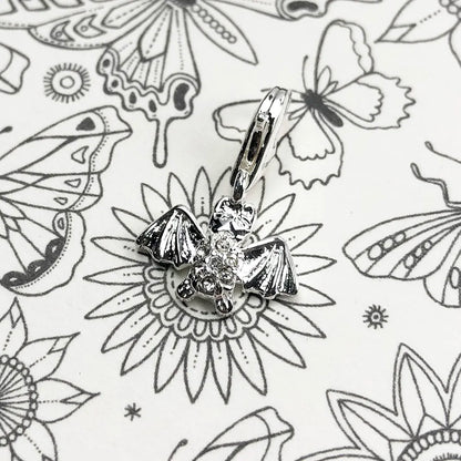 Damen-Charm-Anhänger Fledermaus süß aus Sterlingsilber