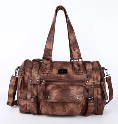 Damen-Schultertasche aus PU-Leder mit Top-Griff und extrem großem Fassungsvermögen für Alltag
