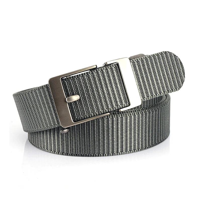Herren-Gürtel aus Nylon 3,4 cm Breite mit Automatikverschluss für Outdoor-Wandern