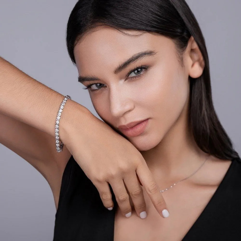 Damen-Armband mit zertifiziertem Moissanit
