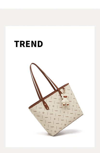 Damen Schultertasche aus PU-Leder Neu lässig mit großzügiger Kapazität