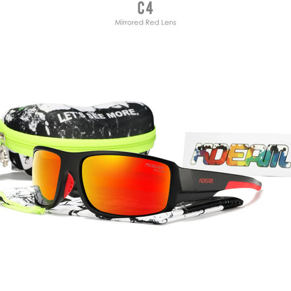 Sonnenbrille Sport polarisiert Cat.3 Druckmuster Rahmen Herren
