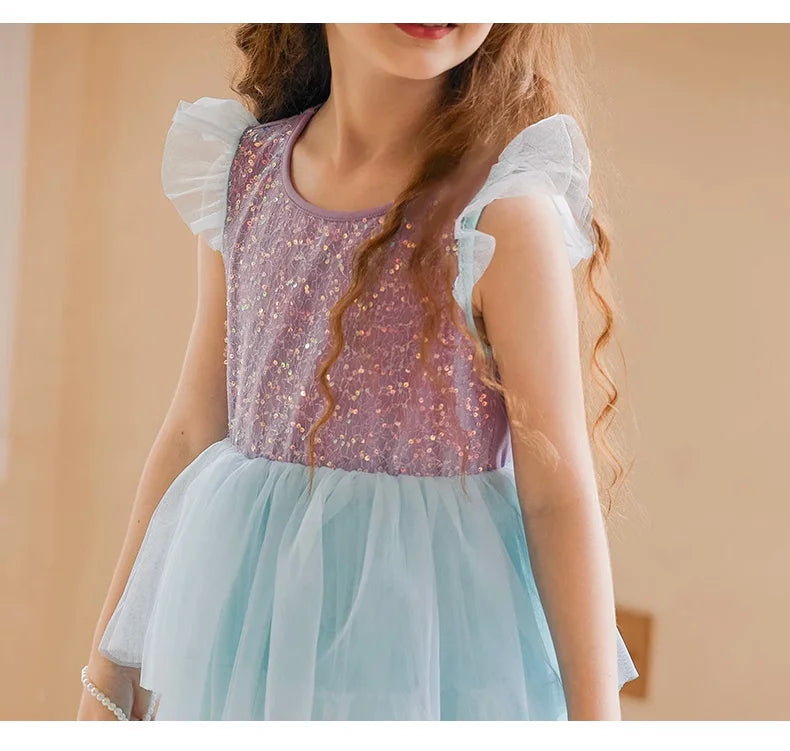 Leichtes Sommer-Kleid im chinesischen Cheongsam-Stil aus 100% Baumwolle für Mädchen – ideal für den Alltag
